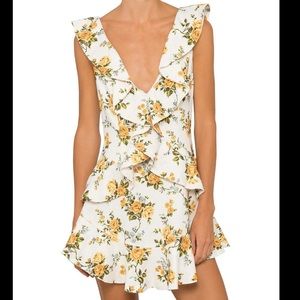 Zimmermann GOLDEN FLUTTER DRESS | 100% linen | size 1